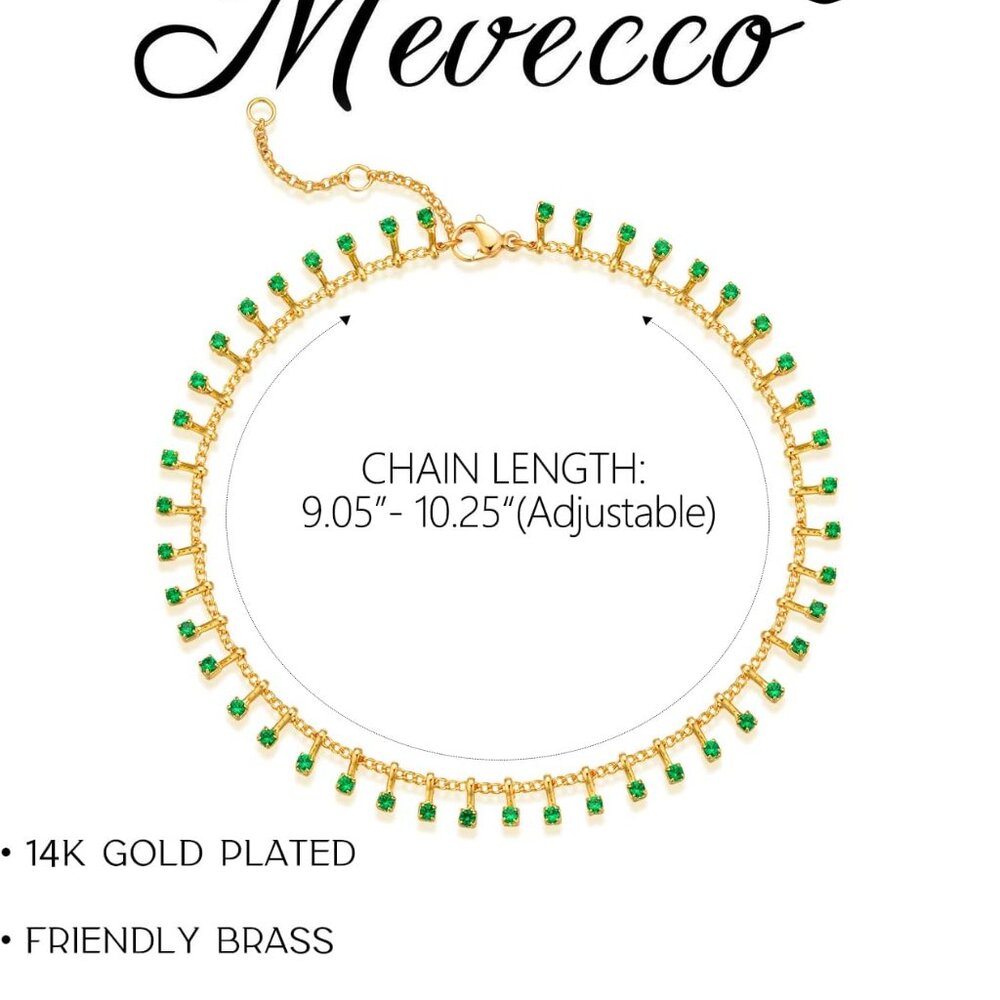 Anklet for Women Gold Chain 14K Gold Plated Dainty Boho Beach Summer Simple Foot - Picture 4 of 7
